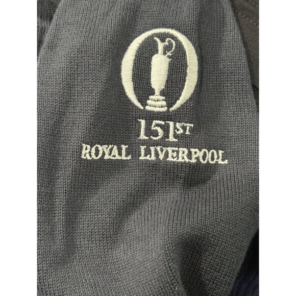 BOSS Zallo Half Zip Pullover in Black151st Royal Liverpool - Picture 3 of 5